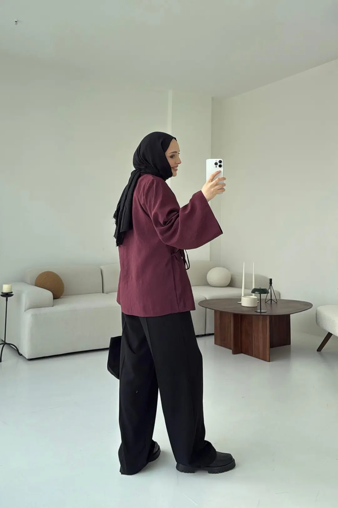 Orijinal Marka Kimono Bordo - Görsel 6