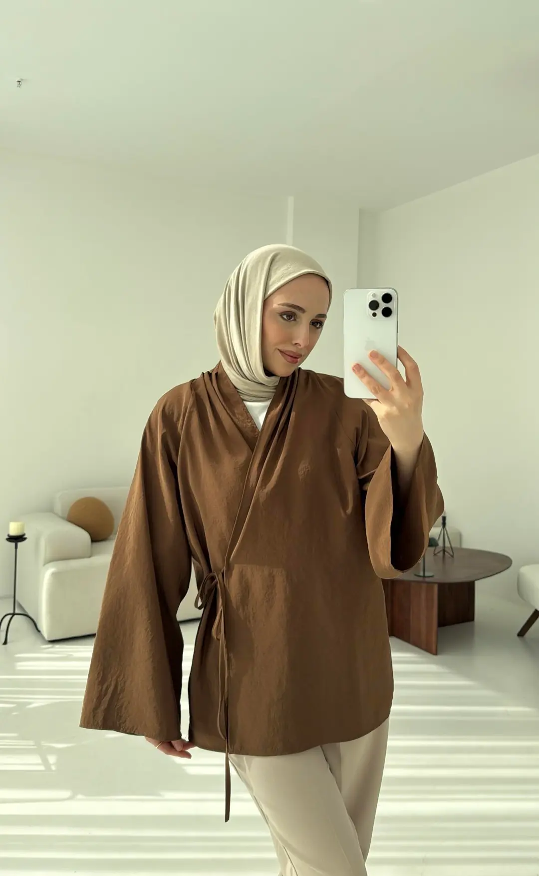 Orijinal Marka Kimono Kahve