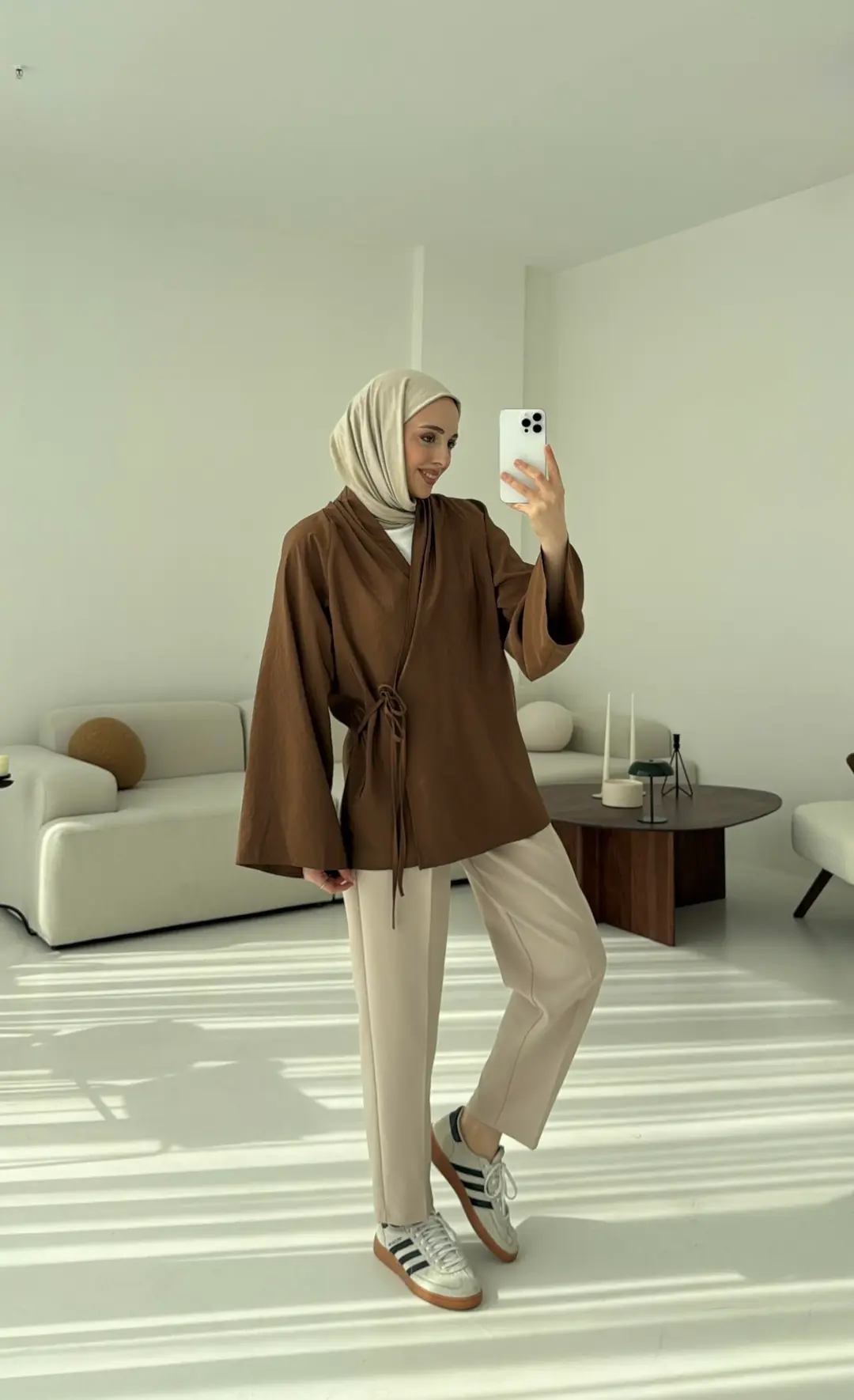 Orijinal Marka Kimono Kahve - Görsel 5