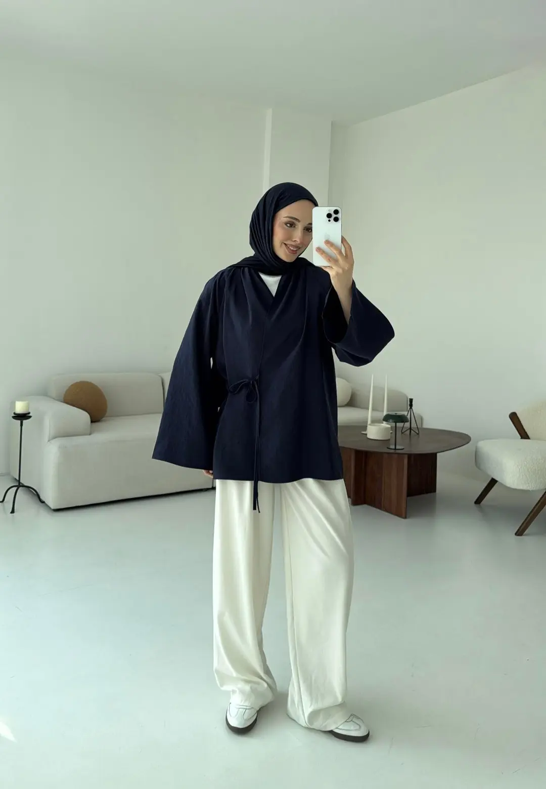 Orijinal Marka Kimono Lacivert - Görsel 2