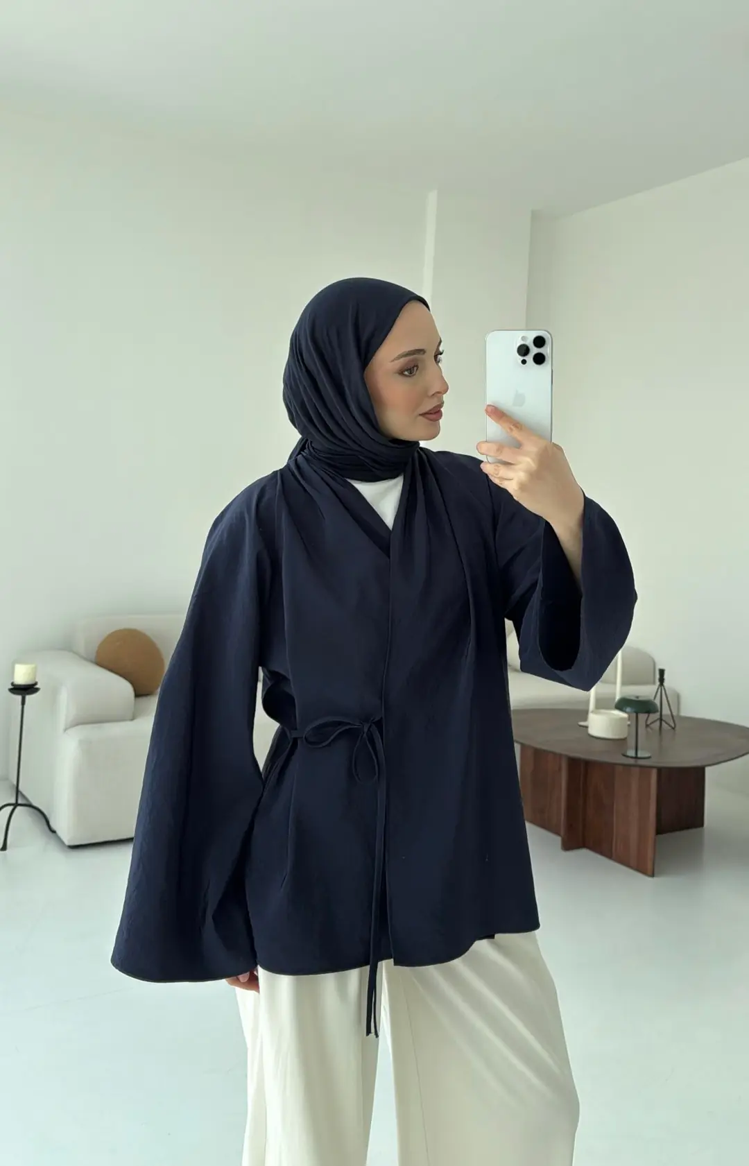 Orijinal Marka Kimono Lacivert - Görsel 4