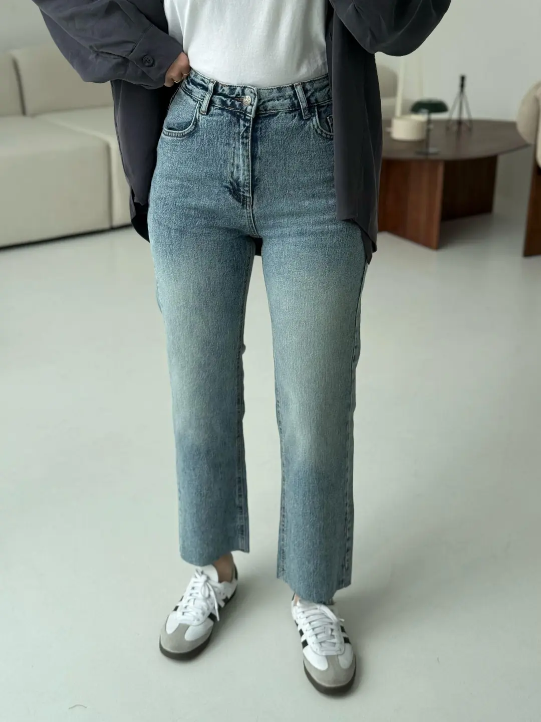 Premium Paçası Kesik Jean 293 - Görsel 2