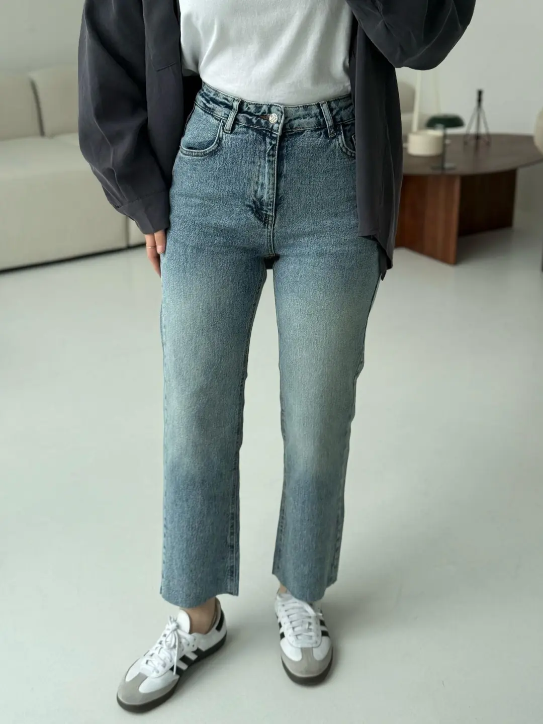 Premium Paçası Kesik Jean 293 - Görsel 3