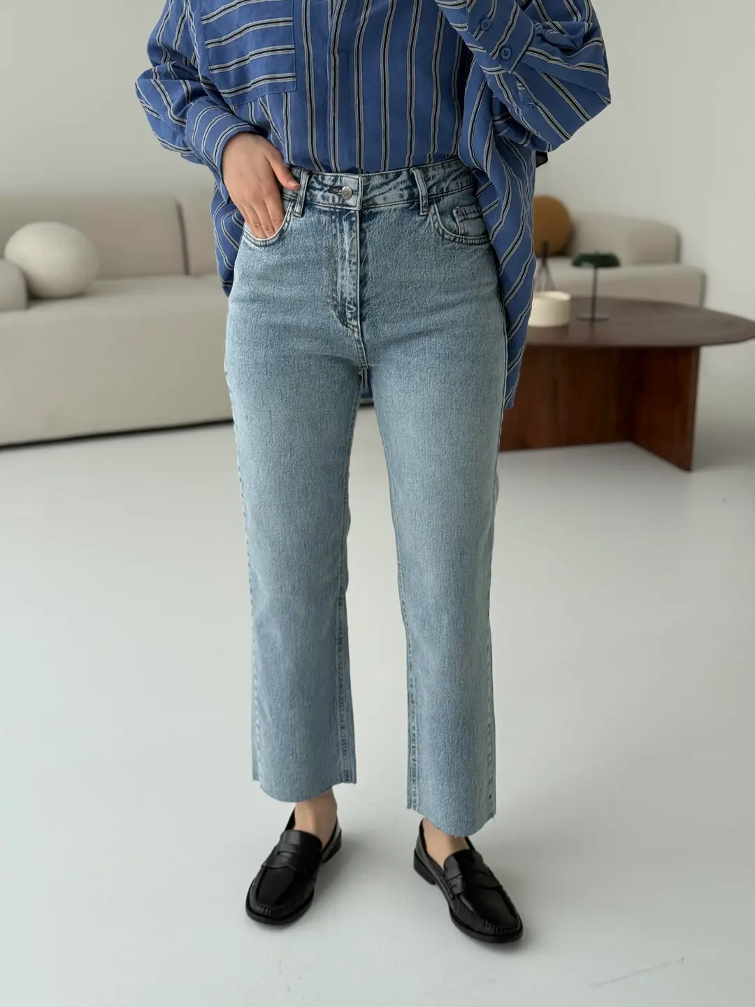 Premium Paçası Kesik Jean R62 - Görsel 2