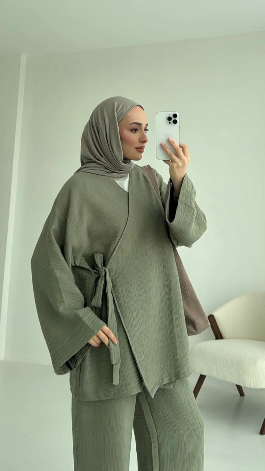 8532 Bağlamlı Takım Haki - Görsel 2