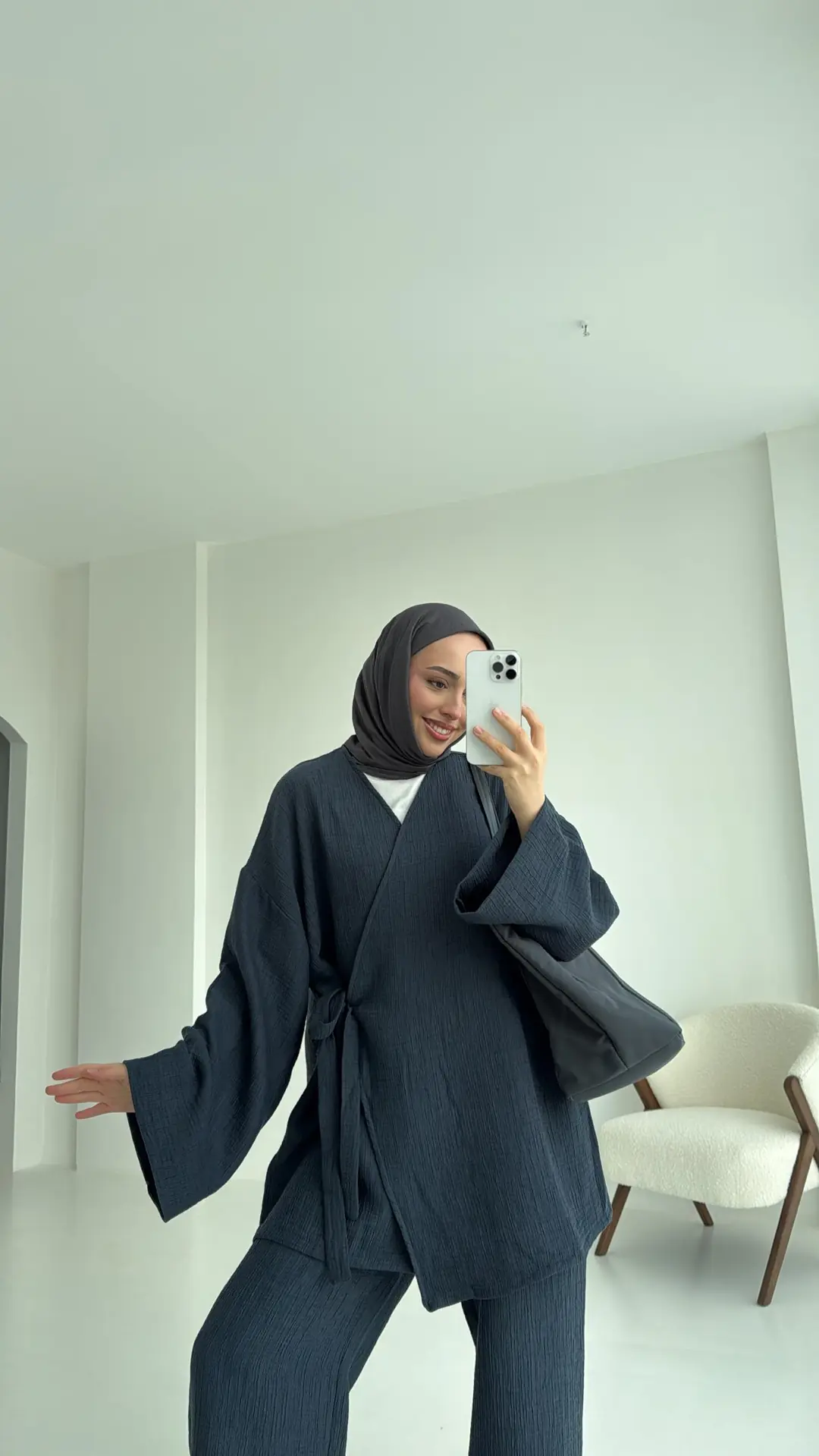 8532 Bağlamlı Takım Lacivert - Görsel 2