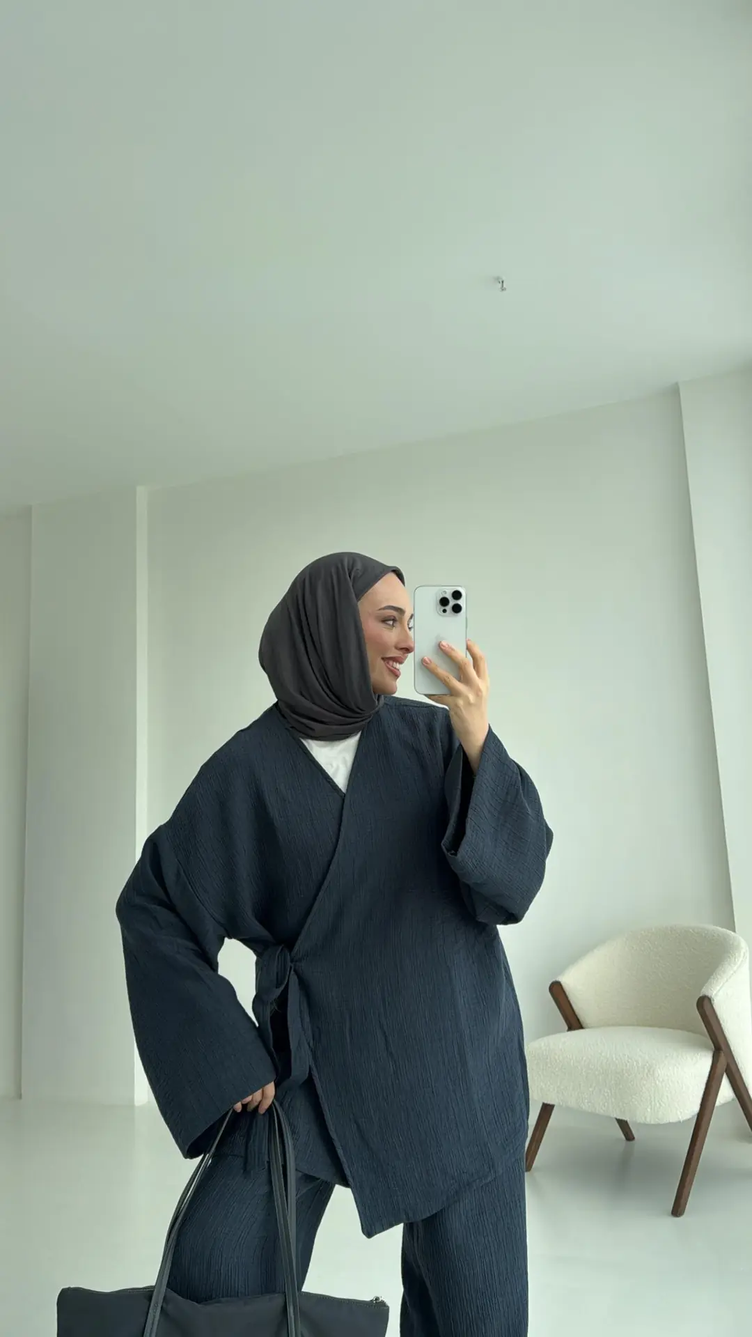 8532 Bağlamlı Takım Lacivert - Görsel 5