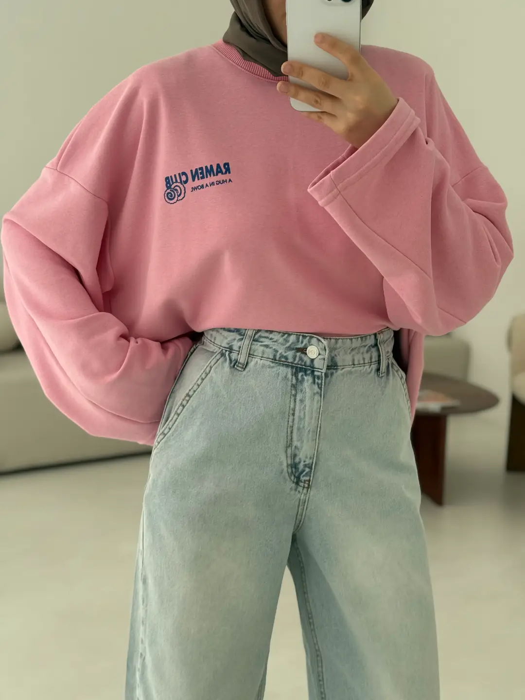 Acık Mavi Mom Jean - Görsel 2