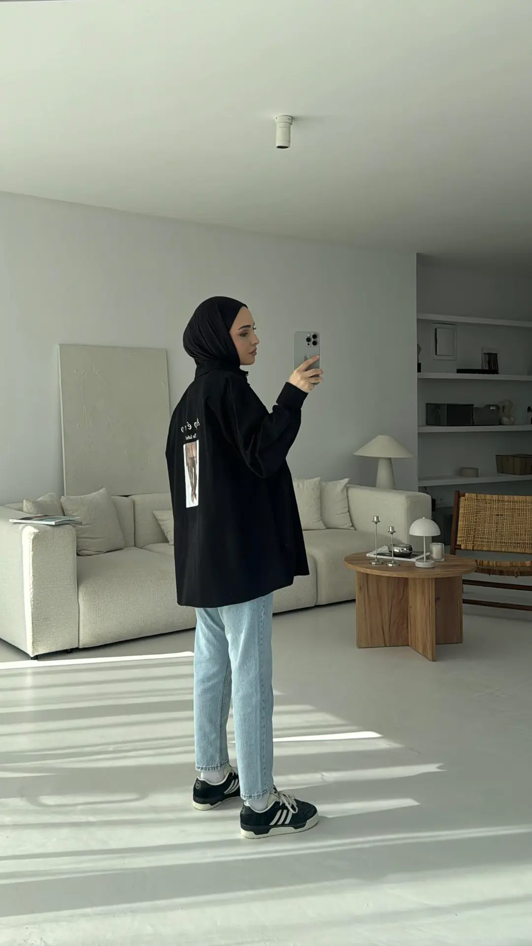 Apero Baskılı Gabardin Ceket Siyah - Görsel 5