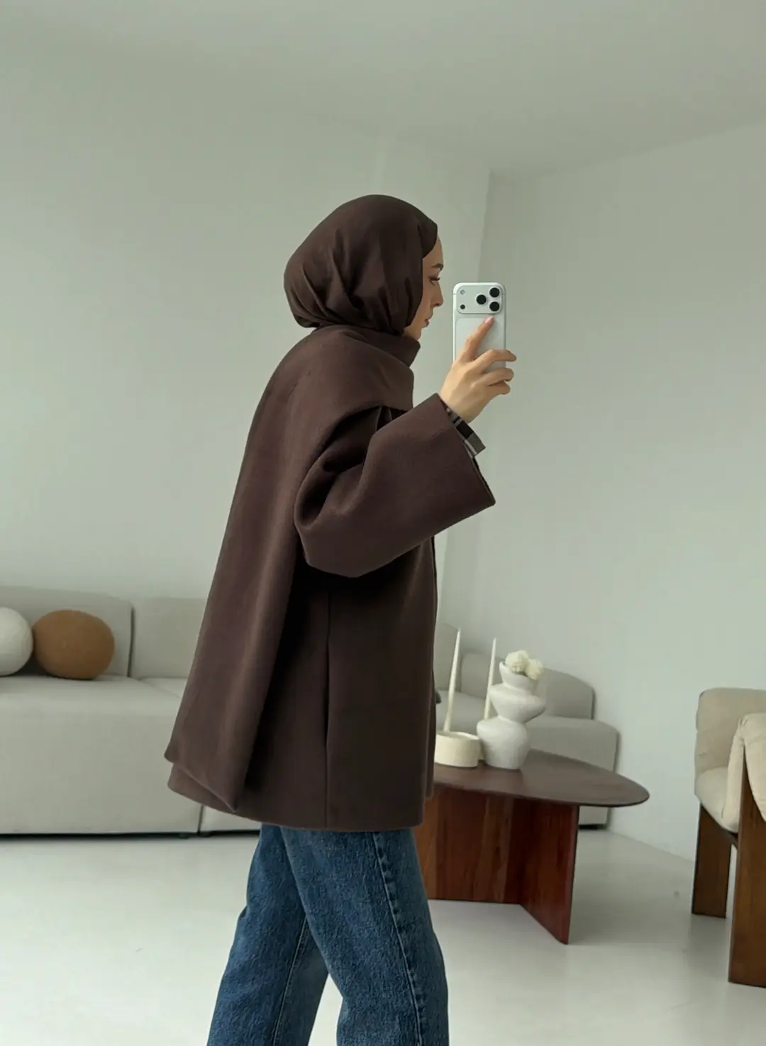 Atkılı Kaşe Kaban - Görsel 6