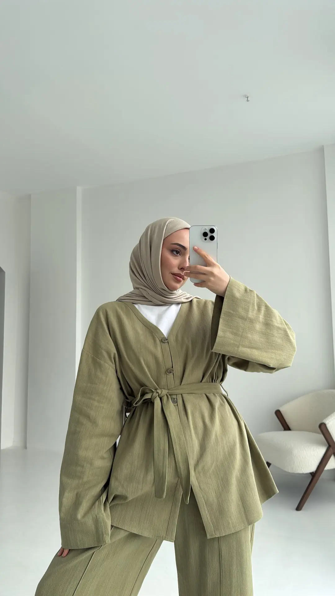 Bağcıklı Buluz Takım Çağla - Görsel 2