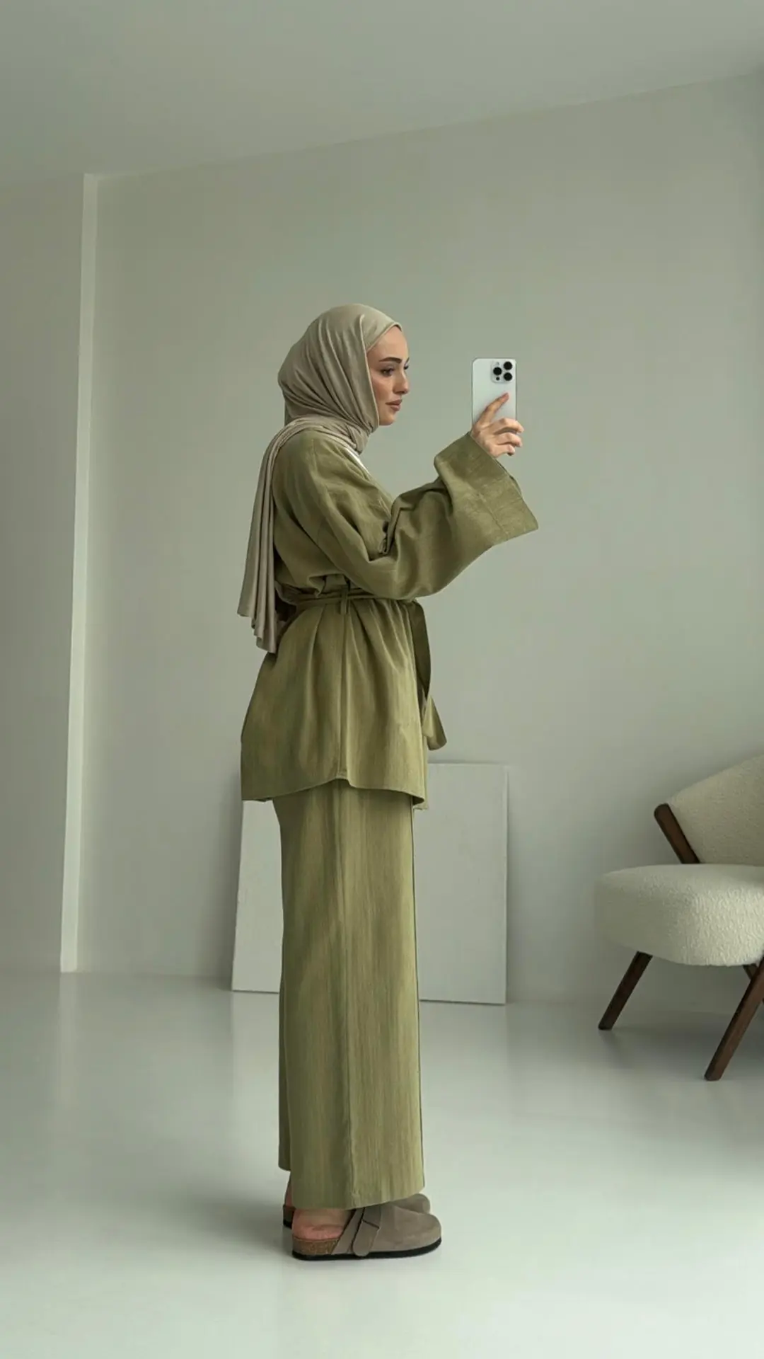 Bağcıklı Buluz Takım Çağla - Görsel 5