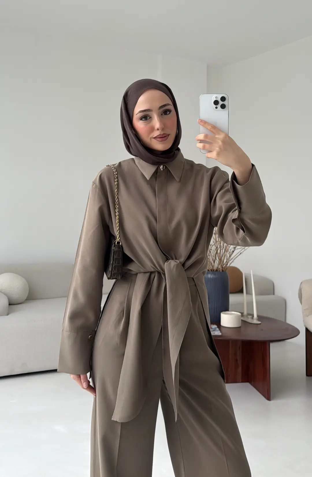 Bağlamalı Bluz Takım Haki - Görsel 5