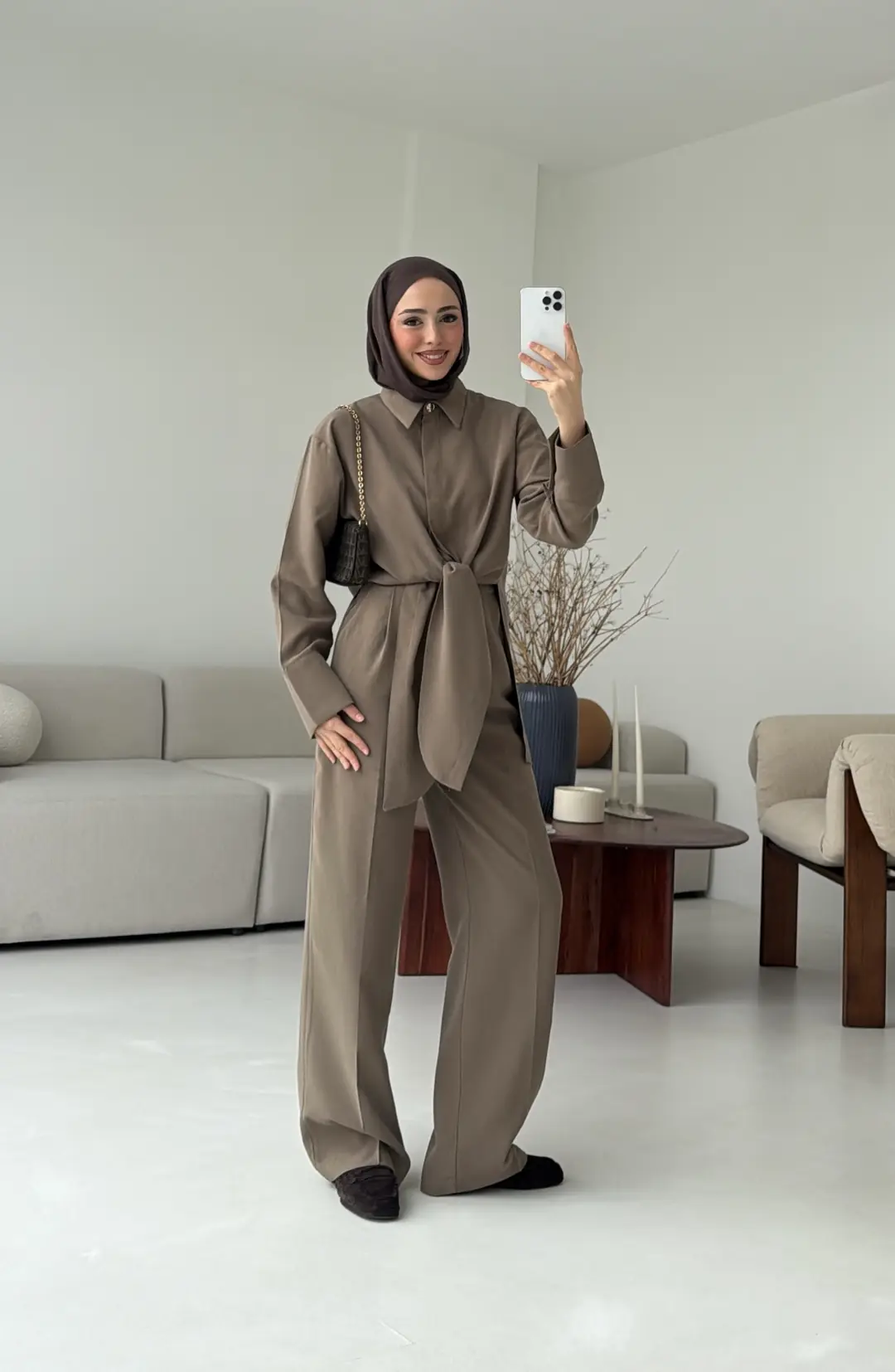 Bağlamalı Bluz Takım Haki - Görsel 6