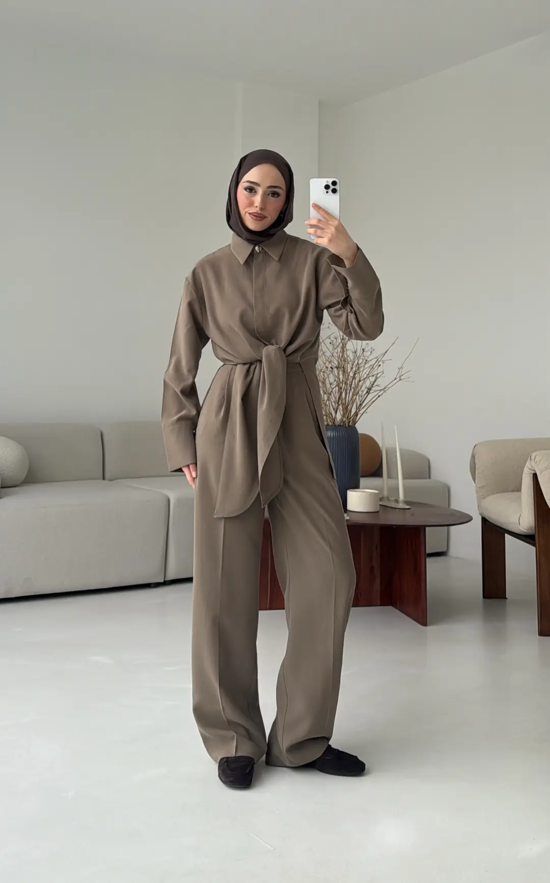 Bağlamalı Bluz Takım Haki - Görsel 7