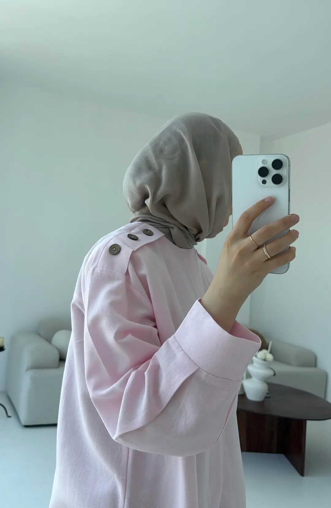 Bağlamalı Keten Bluz Pembe - Görsel 2