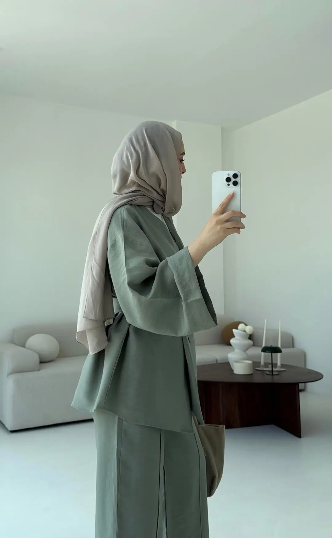 Bağlamalı Kimono Takım Çağla - Görsel 5