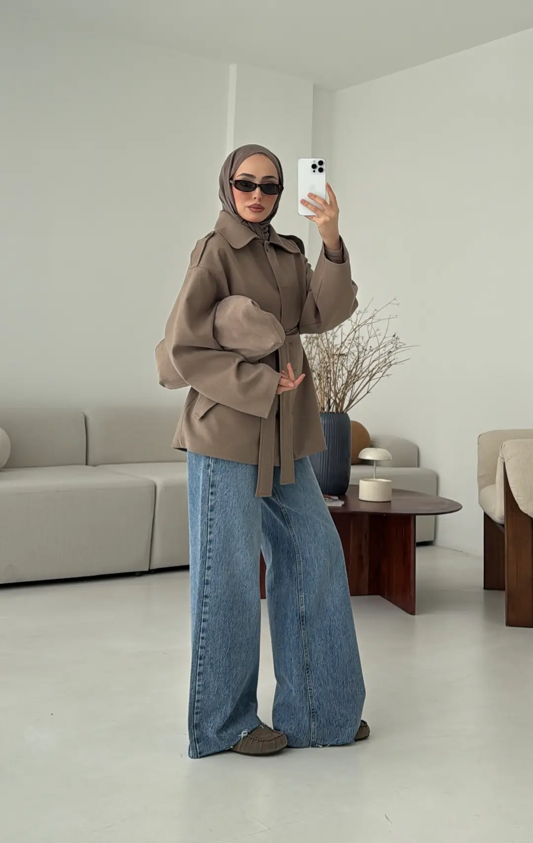 Bağlamalı Trenç Haki - Görsel 2