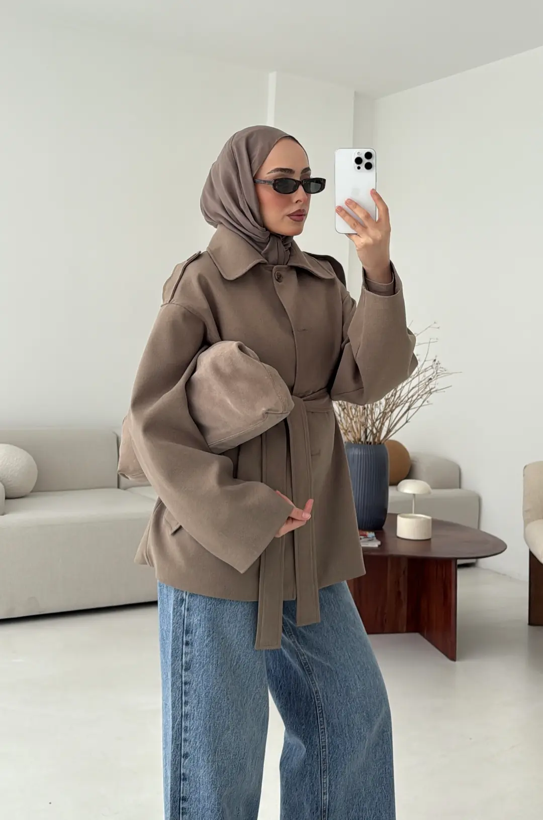 Bağlamalı Trenç Haki - Görsel 3