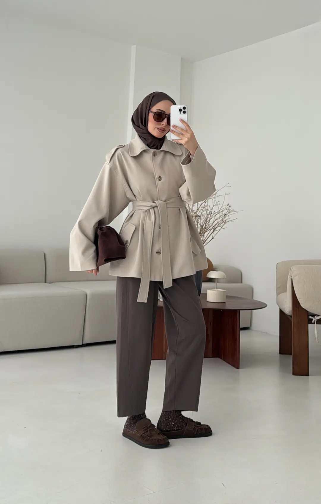 Bağlamalı Trenç Taş - Görsel 6