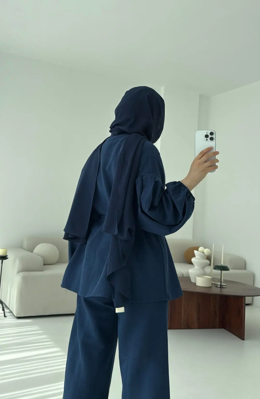 Balon Kol Takım Lacivert - Görsel 4