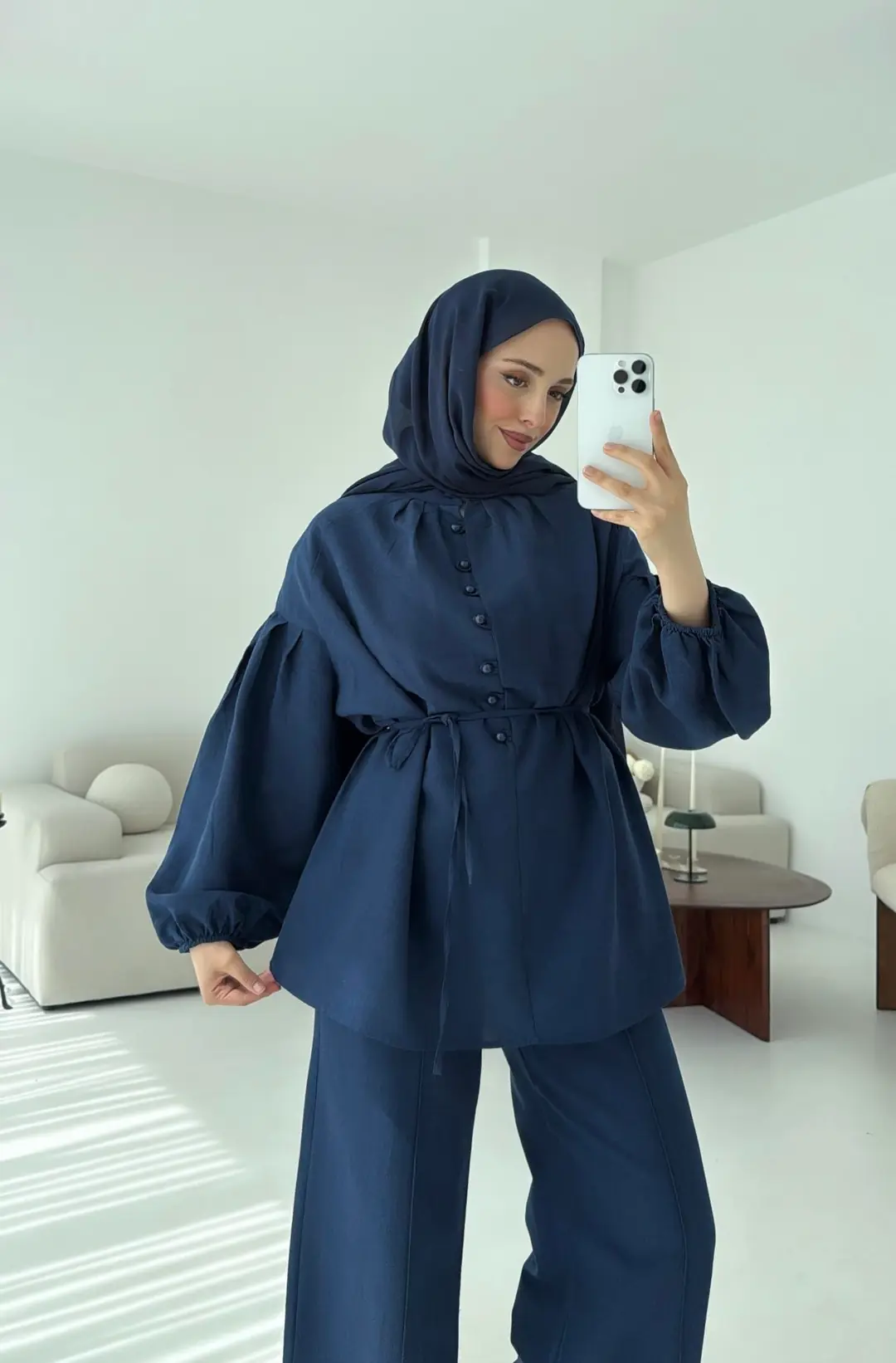 Balon Kol Takım Lacivert - Görsel 5