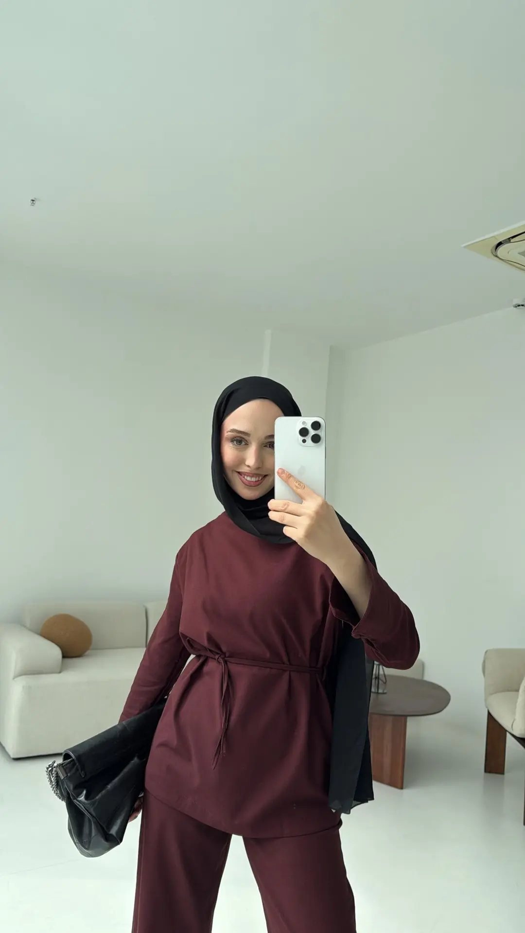 Basıc Bağlamalı Takım Bordo - Görsel 4