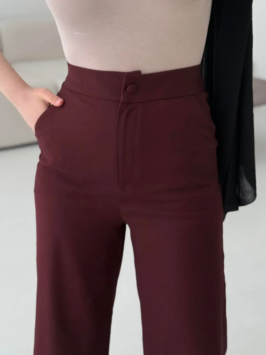 Basıc Bağlamalı Takım Bordo - Görsel 6