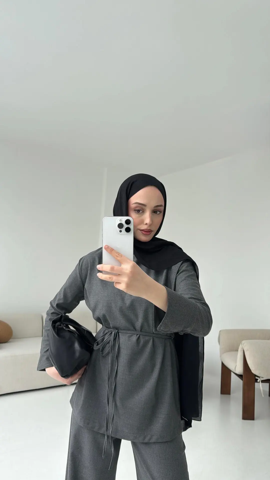 Basıc Bağlamalı Takım Gri - Görsel 6