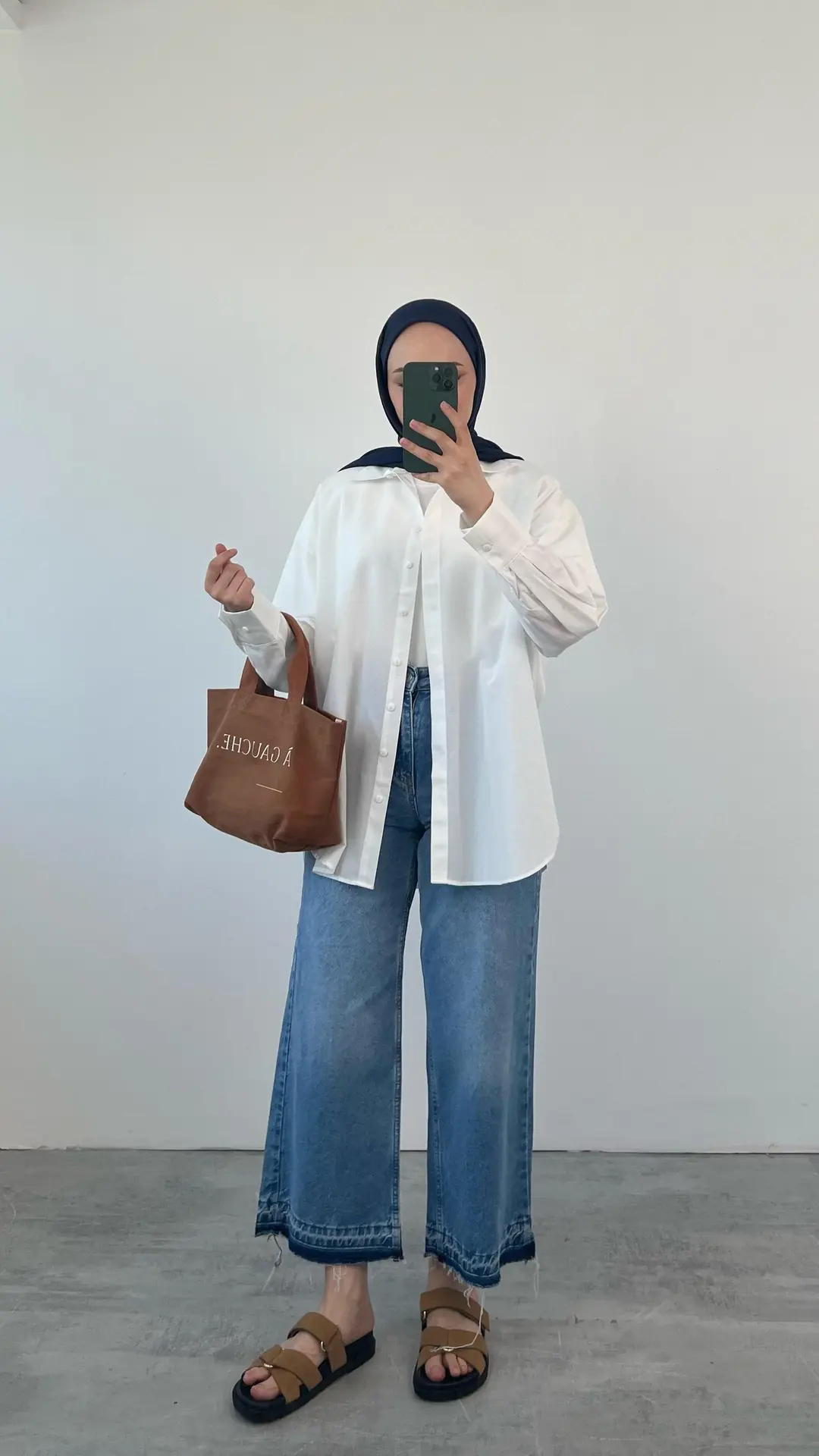 Basic Beyaz Gömlek - Görsel 6