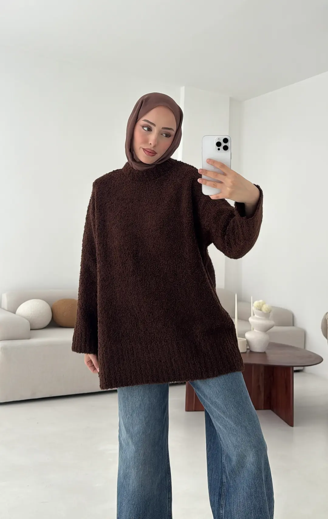 Basic Buklet Kazak Kahve