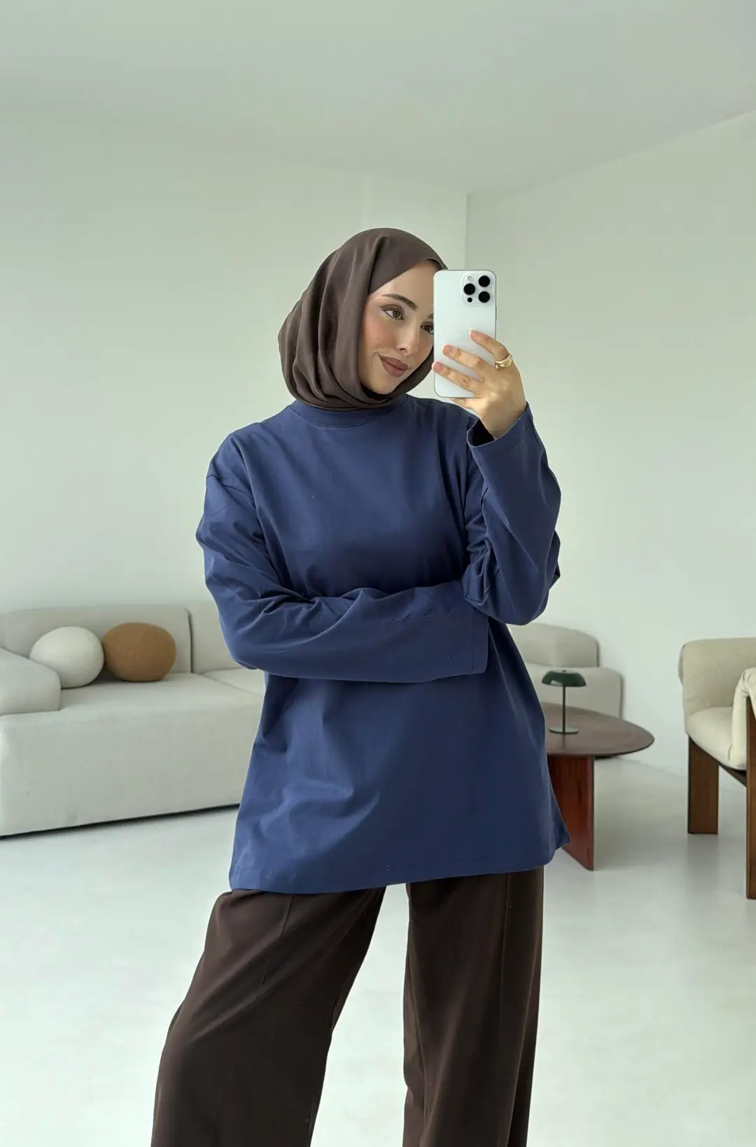 Basıc Sweatshirt Lacivert