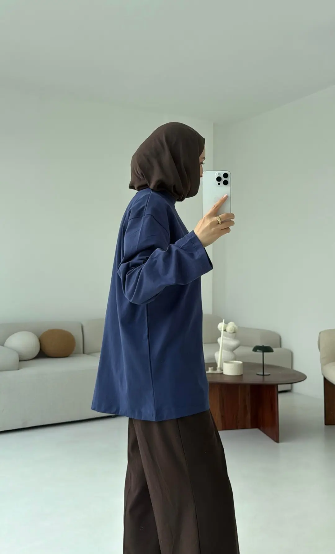 Basıc Sweatshirt Lacivert - Görsel 2