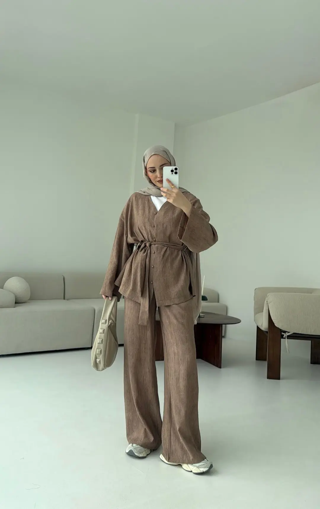 Bej  Bağlamlı Takım