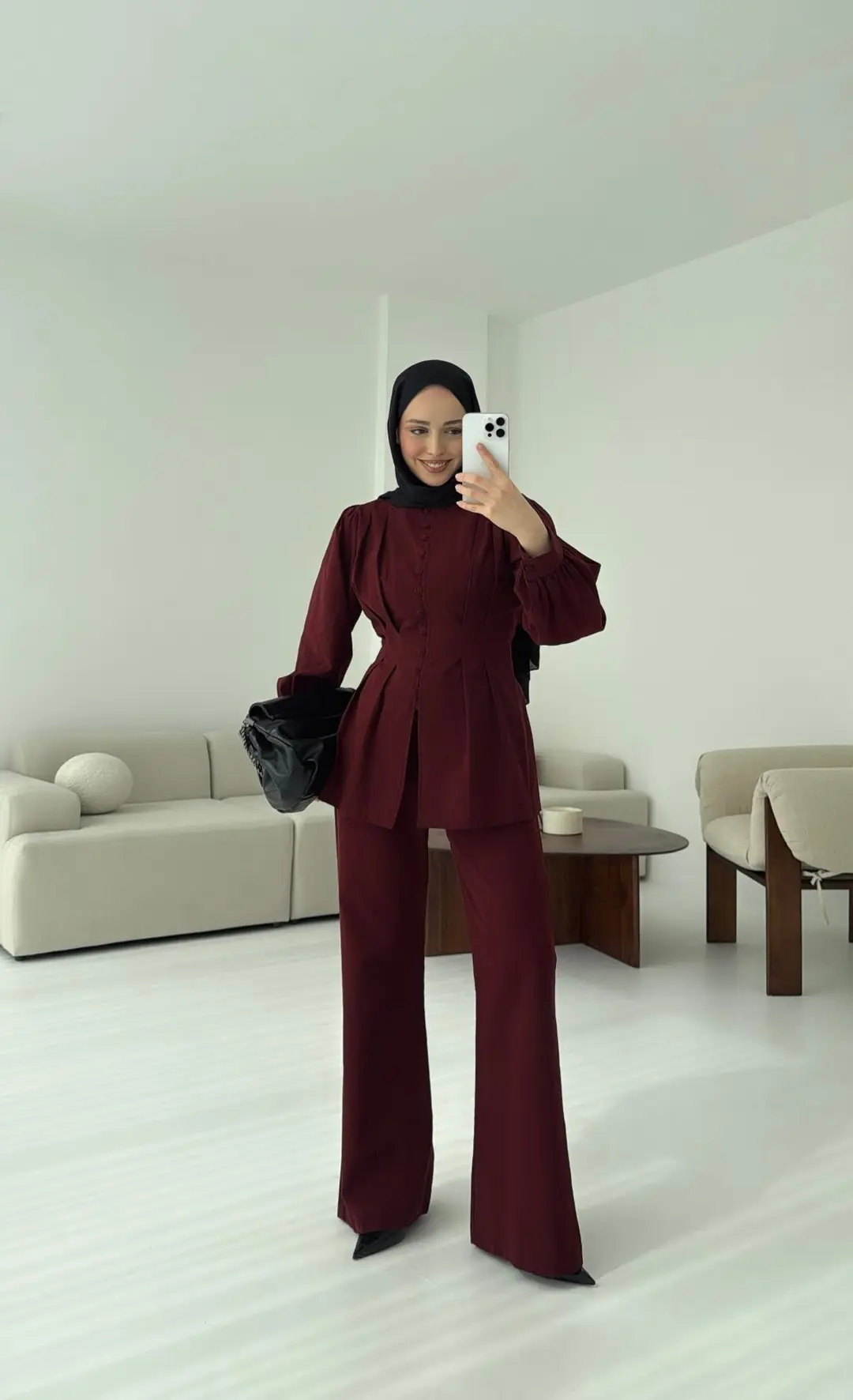 Beli Pensli Takım Bordo