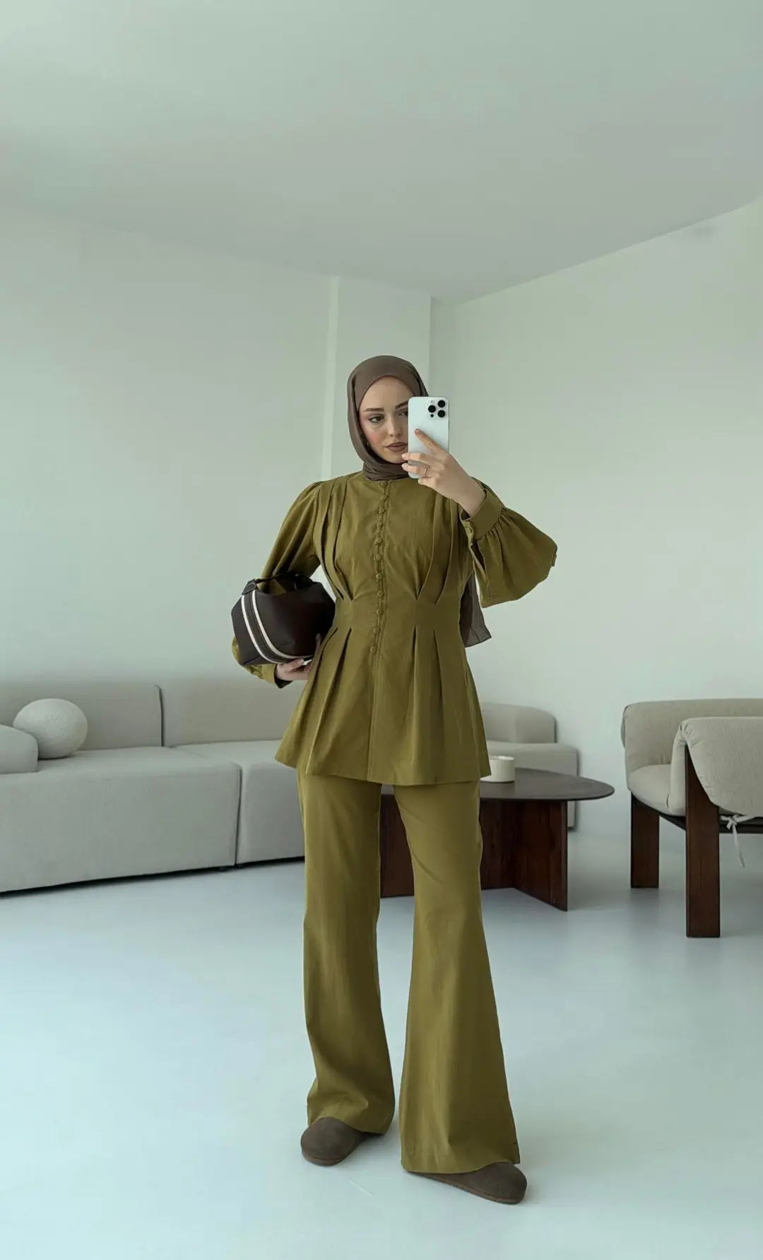 Beli Pensli Takım Olive