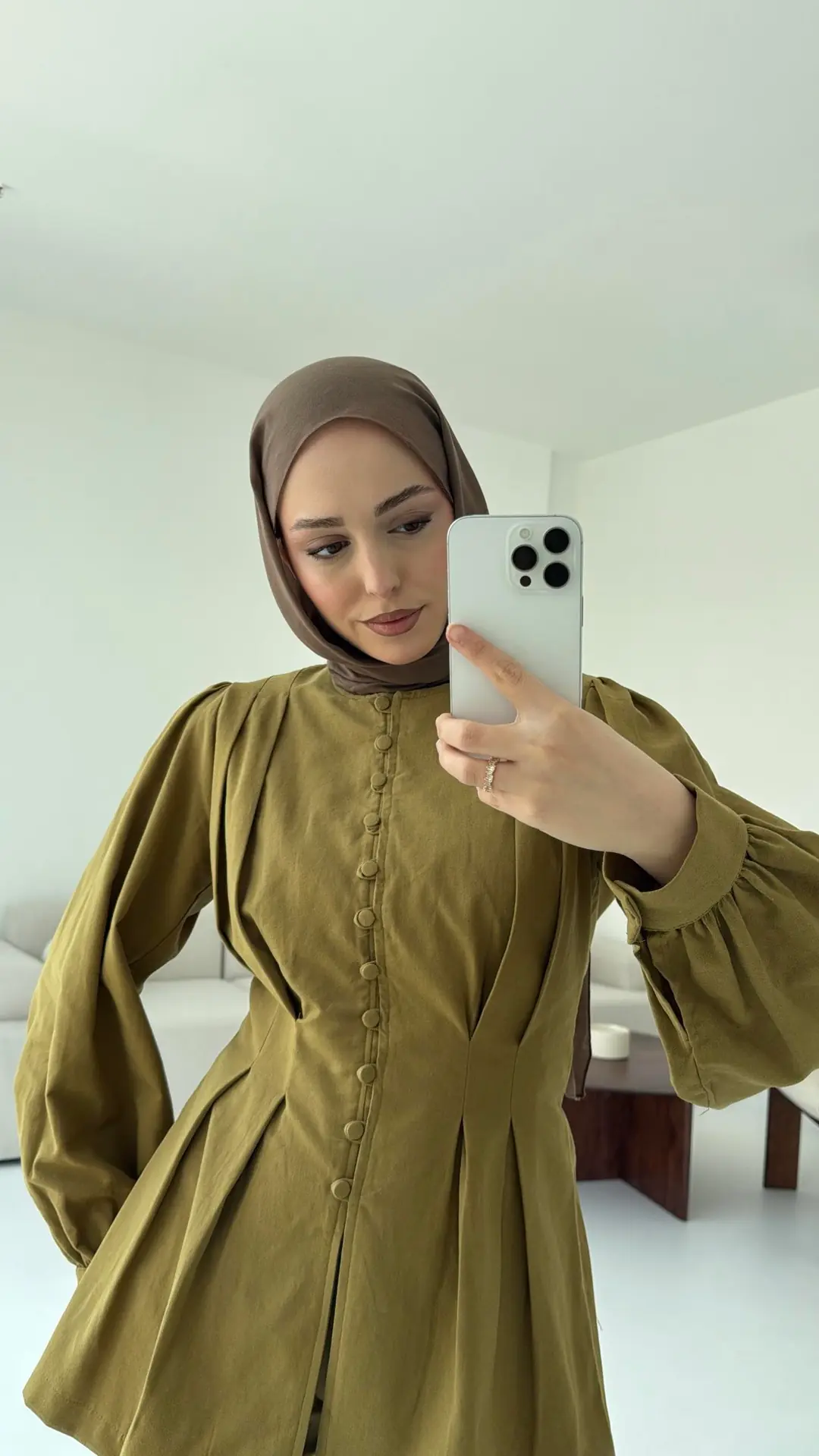 Beli Pensli Takım Olive - Görsel 5