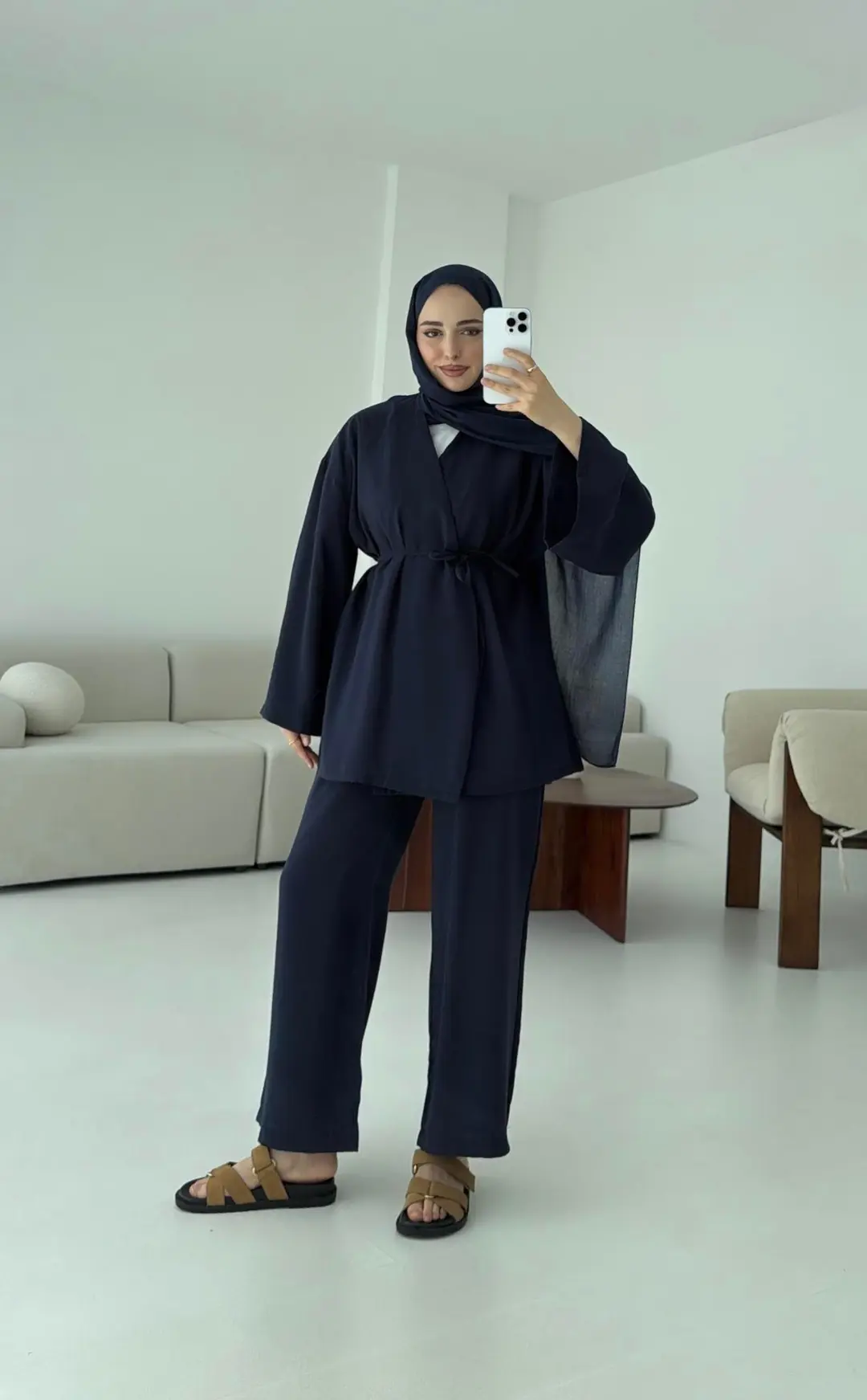 Bluz Biyeli Pantolon Takım Lacivert