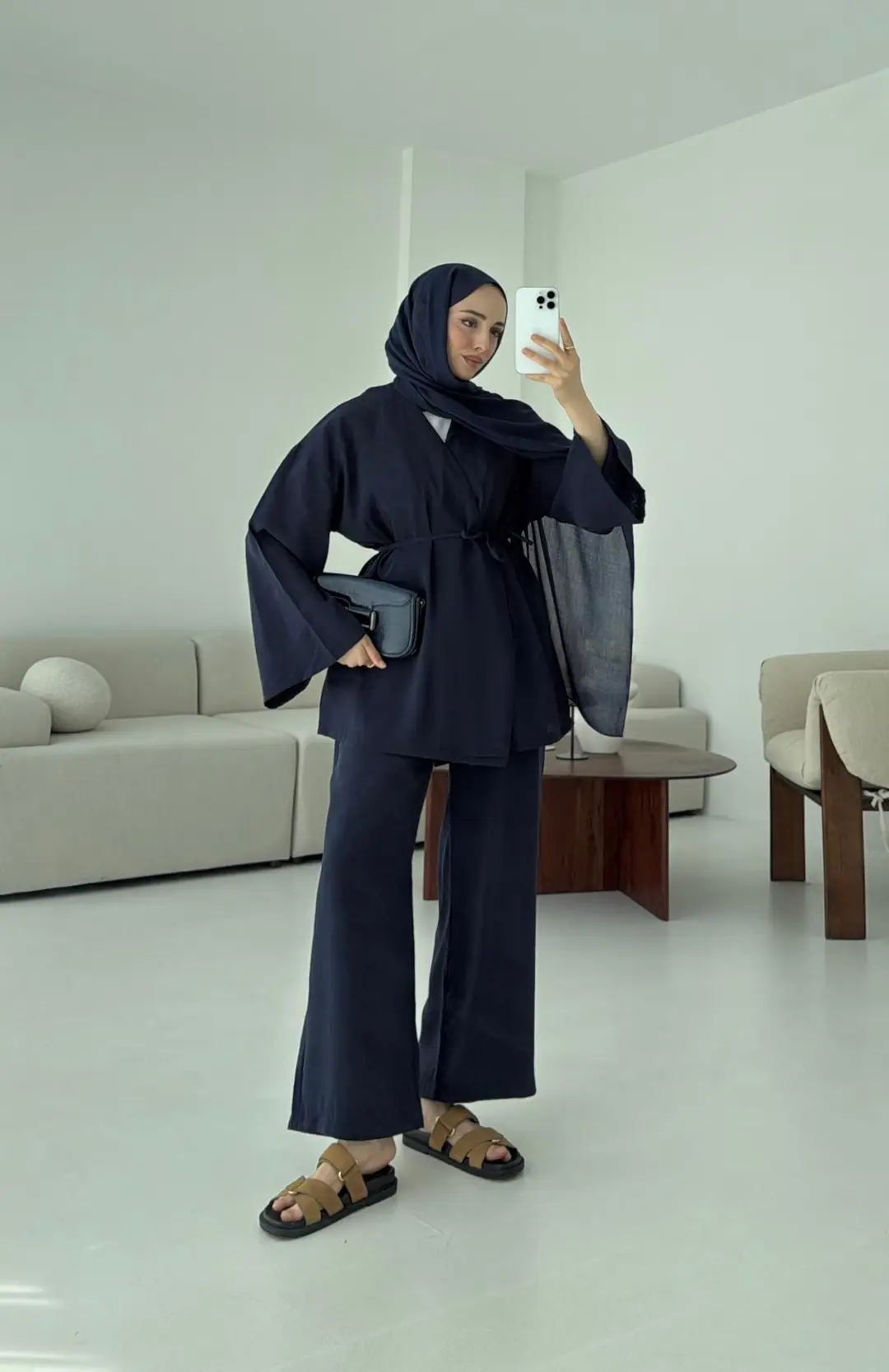 Bluz Biyeli Pantolon Takım Lacivert - Görsel 4