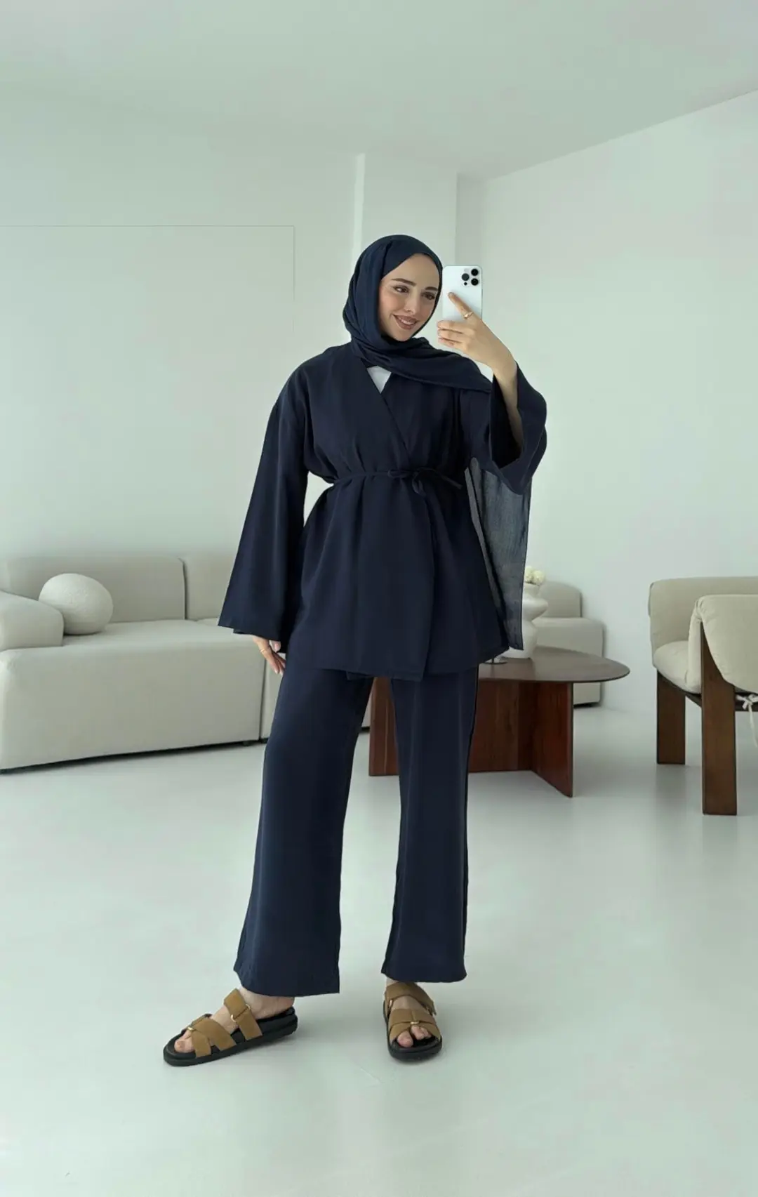 Bluz Biyeli Pantolon Takım Lacivert - Görsel 6