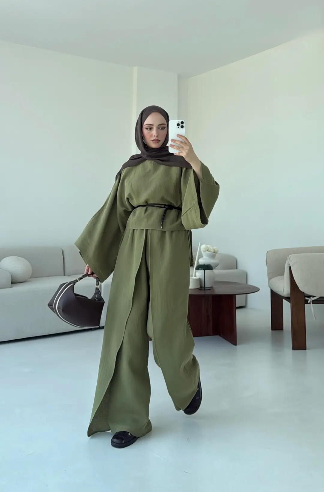 Bluzlu Yarasa Kol Takım Haki