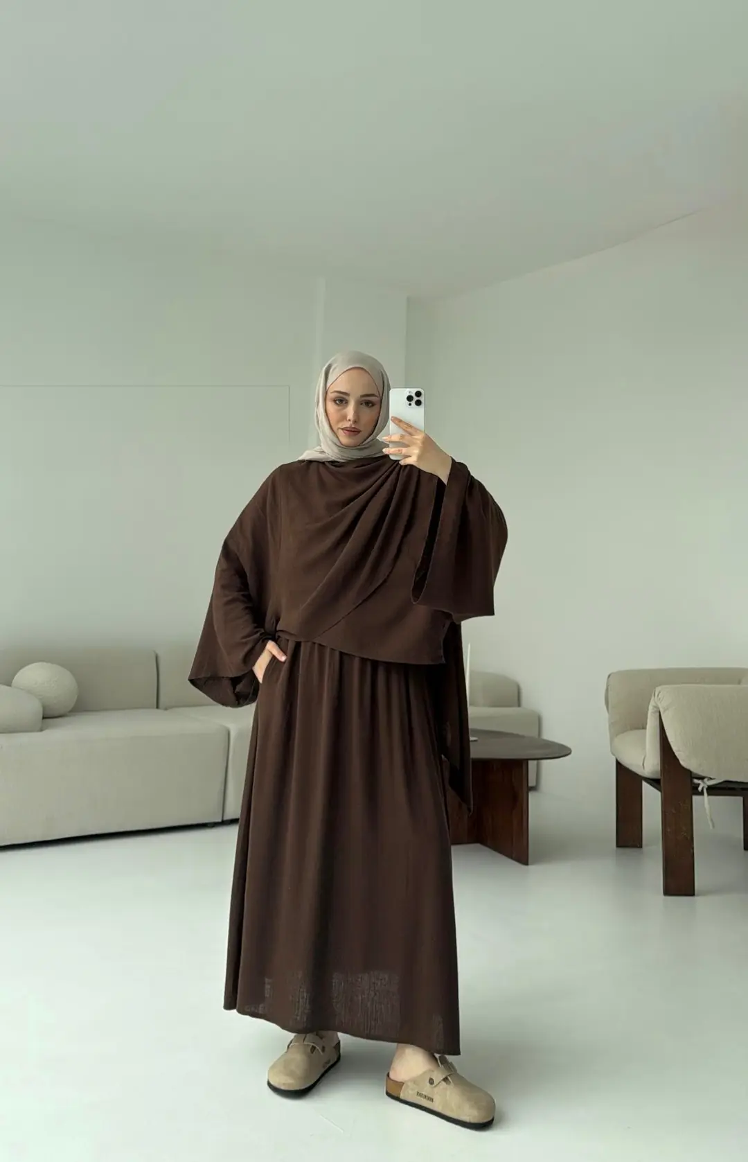 Bohem Etekli Takım Kahve - Görsel 5