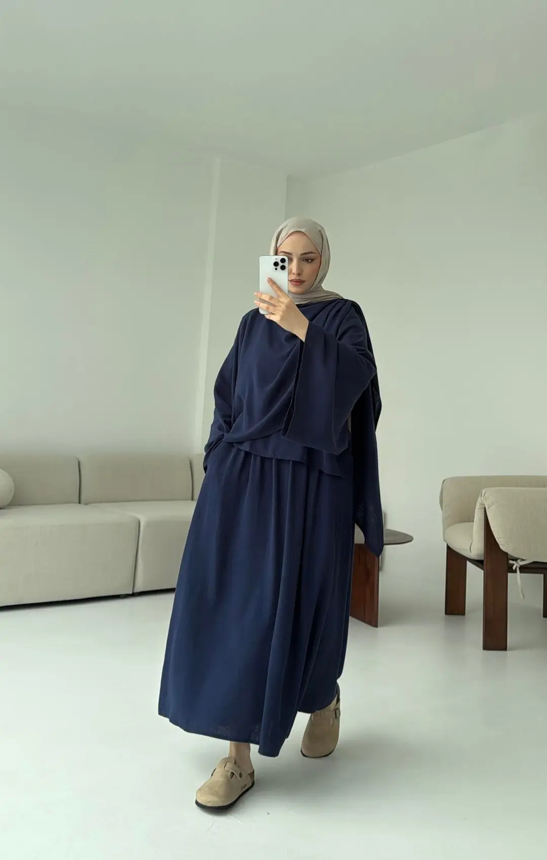 Bohem Etekli Takım Lacivert - Görsel 2