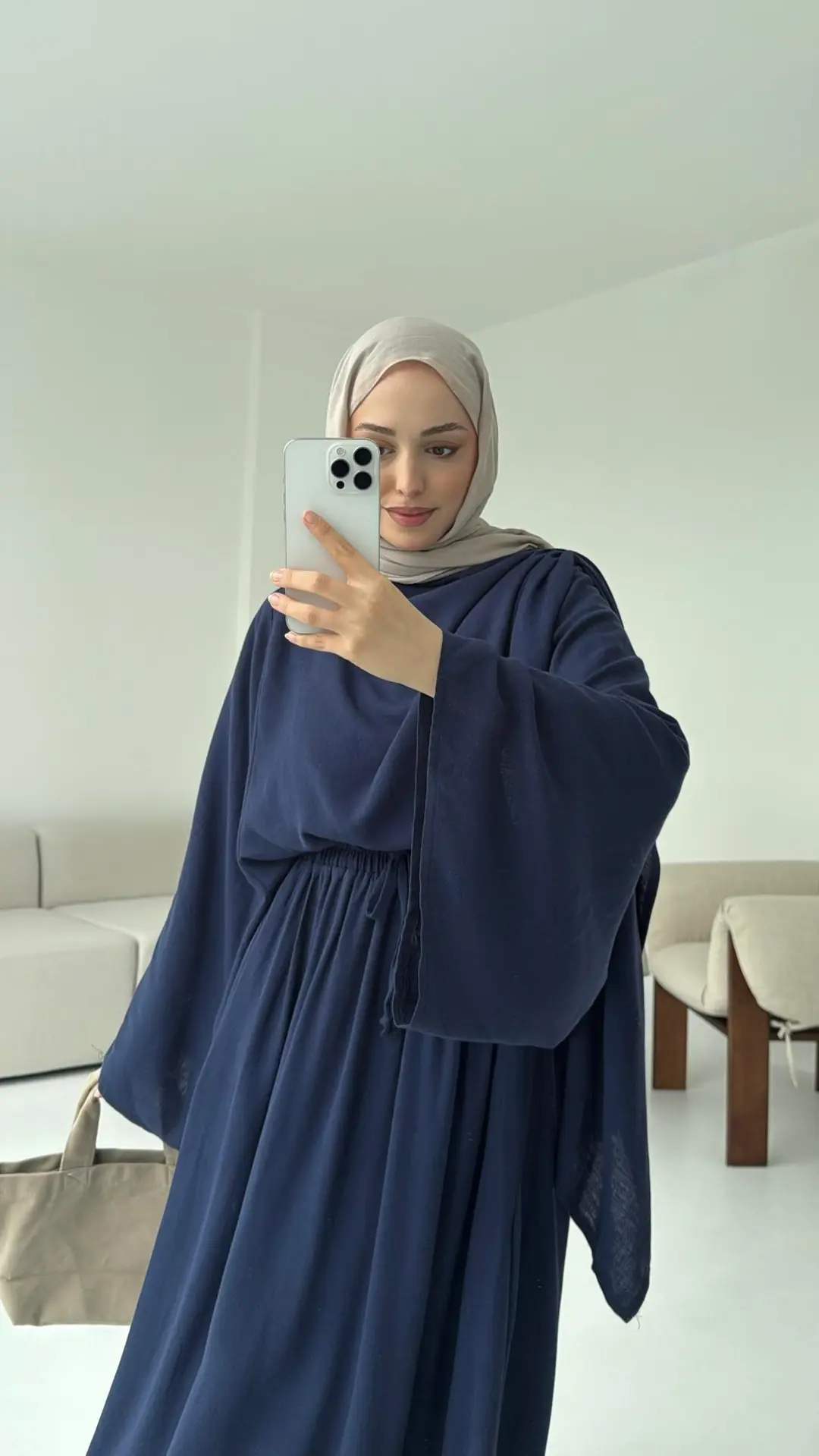 Bohem Etekli Takım Lacivert - Görsel 3