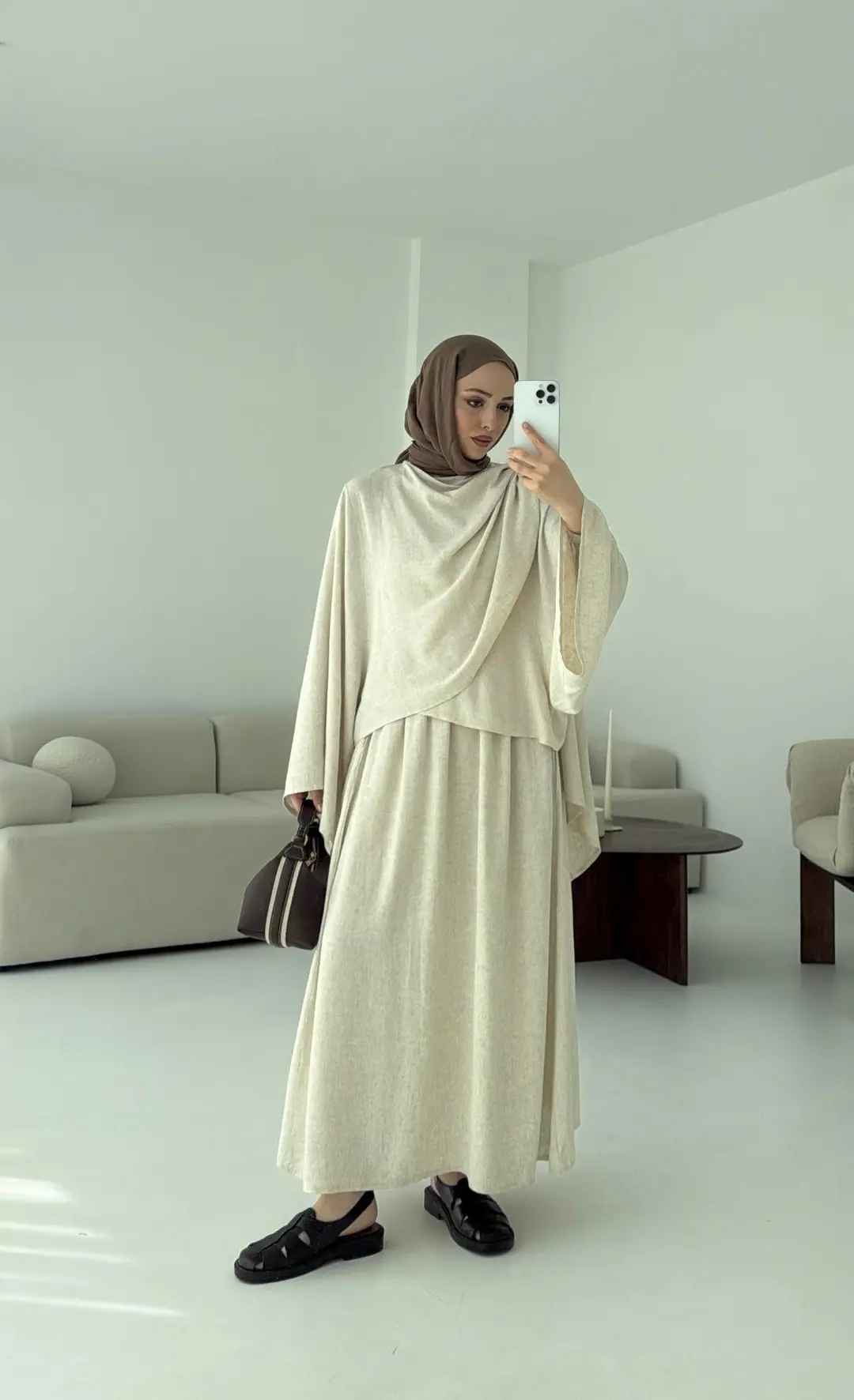 Bohem Etekli Takım Natur - Görsel 2