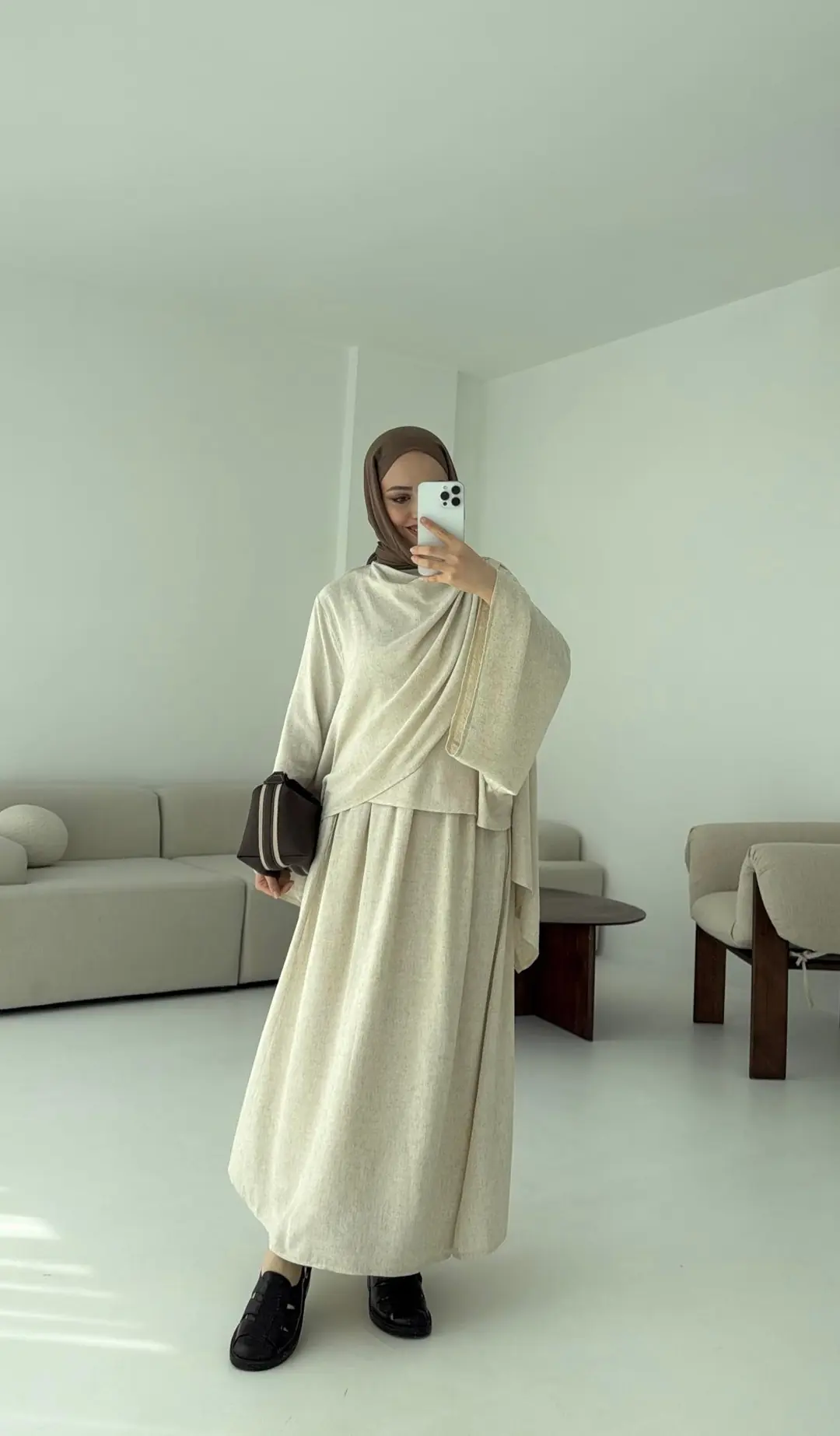 Bohem Etekli Takım Natur - Görsel 3