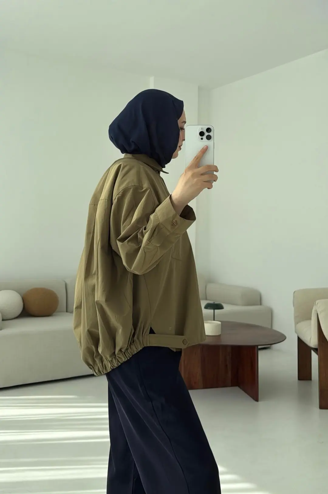 Bomber Gömlek Haki - Görsel 4