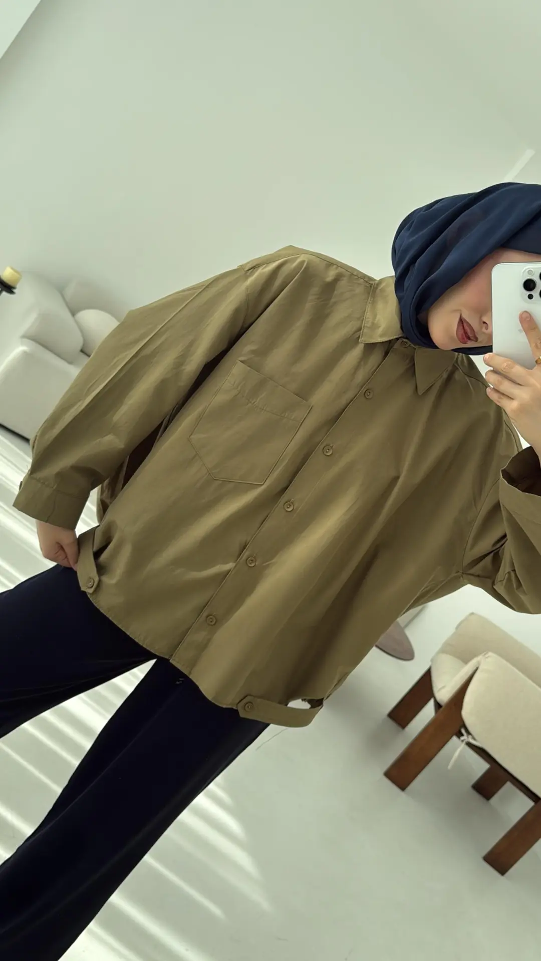 Bomber Gömlek Haki - Görsel 5