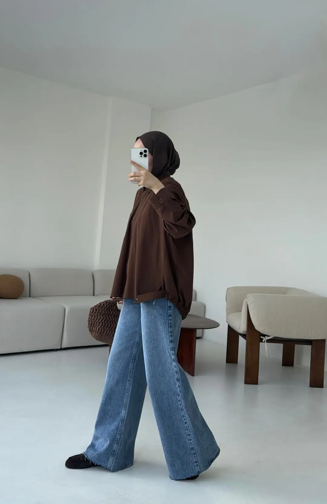 Bomber Gömlek Kahve - Görsel 7