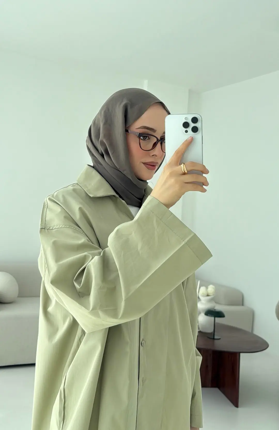 Boxfıt Acık Haki Gömlek - Görsel 5